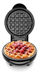 Mini Máquina de Waffle BWM01A 550W com Chapas Antiaderentes Preta Britânia