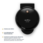 Mini Máquina de Waffle BWM01A 550W com Chapas Antiaderentes Preta Britânia