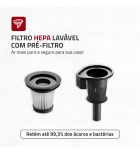 Aspirador De Pó Vertical Brush Carpet Mondial Vermelho Ap-25