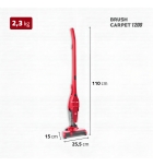 Aspirador De Pó Vertical Brush Carpet Mondial Vermelho Ap-25