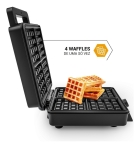 Waffle Maker Philco 5 Temperaturas 4 Waffles Pwm04a Cor Preto