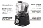 Processador Philco PMN04A 420W Jarra para 500ml 220V