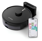 Robô Aspirador de Pó Velds 3 em 1 ? Varre Aspira e Passa Pano com Mapeamento via App e Sensor Antiqueda, Preto