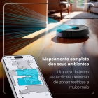 Robô Aspirador de Pó Velds 3 em 1 ? Varre Aspira e Passa Pano com Mapeamento via App e Sensor Antiqueda, Preto