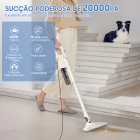 Aspirador portátil vertical 2 em 1, 600W de potência, forte sucção 18Kpa, cabo de 5m, reservatório 800ml, leve, prático e silencioso 127V