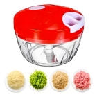 Processador E Triturador De Alimento Manual Com 3 Lâminas Co Cor Vermelho