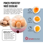 Cozedor Ovos Eletrico Portatil Maquina Cozinha A Vapor Cor Cozedor Ovos Frequ&ecirc;ncia 60hz Star House