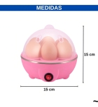 Cozedor De Ovos Portátil Elétrico Cozinha A Vapor Cor Rosa Frequência 60hz