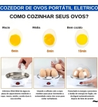 Cozedor De Ovos Portátil Elétrico Cozinha A Vapor Cor Rosa Frequência 60hz