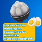 Cozedor Ovos Eletrico Portatil Maquina Cozinha A Vapor Cor Cozedor Ovos Azul Frequência 60hz