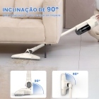 Aspirador de Pó Vertical com Fio Portátil 2 em 1 600W 18Kpa Silencioso Menos de 80dB Coletor 800ml 5m Cabo para Casa e Estofados