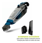 Aspirador de Pó 2 em 1 Philco PAS56 Sem Fio Vertical e Portátil Bivolt Automático 200W Filtro Hepa Reservatório 1L Turbo Brush Led Cinza Azul