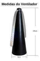 Ventilador Repelente De Insetos Rv0205 Preto - Ravi