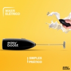 Mixer Portátil Super Potente Easy Boost Misturador A Pilha Cor Preto