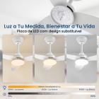 Ventilador De Teto Rústico 36 " Com Luz Led E Controle Remoto, 3 Pás, 6 Velocidades, 3 Cores De Luz Ajustáveis, Silencioso