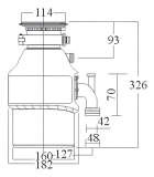 Triturador De Resíduos Alimentos Pia Cuba 55 1/2 Franke