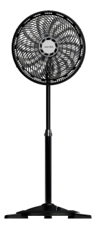 Vent Osc Coluna Turbo 10p 40cm Pr/cz 127v Ventisol 40 Cm 60 Preto Cinza Plástico 10