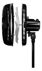 Vent Osc Coluna Turbo 10p 40cm Pr/cz 127v Ventisol 40 Cm 60 Preto Cinza Plástico 10