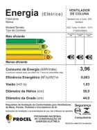 Vent Osc Coluna Turbo 10p 40cm Pr/cz 127v Ventisol 40 Cm 60 Preto Cinza Plástico 10