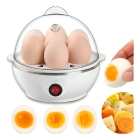 Cozedor De Ovos Portátil Elétrico Automático Cozinha A Vapor Cor Branco Maquina Portatil