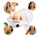 Cozedor De Ovos Portátil Elétrico Automático Cozinha A Vapor Cor Branco Maquina Portatil