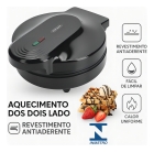 Waffleira Elétrica Tomate Potência 1000w Rápida Fácil Cor Preto