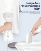 Passadeira a Vapor Port&aacute;til 1500W Vaporizador de Roupas com Tanque 250ml Cabo 1,5m Vapor 20ml/min Temperatura 100&deg; a 160&deg;C Vertical R&aacute;pida