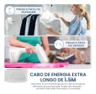 Vaporizador de Roupas 1200W Vertical Portátil com Passadeira a Vapor, Tanque de 250ml, Cabo de 1,5m, Vapor Potente 20ml/min para Passar e Higienizar