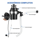 Triturador De Alimentos Touhli 75 3/4hp Cubas 4,5 560w 110v