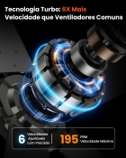 Ventilador De Teto Fansvento 52" Com Luz E Controle Remoto, Motor Dc Silencioso, 6 Velocidades, Hélices Reversíveis, Estilo Moderno, Prata Branco