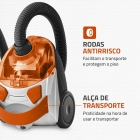 Aspirador de Pó, Mondial, 1500W - AP-15 Cor laranja