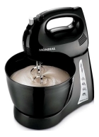 Batedeira com pedestal Mondial Premium Due Cake Inox B-04 NP preta 220 V