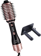 Escova Secadora Quanta 2 Em 1 QTES6001 Bivolt - Preto/Rosa