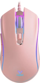 Mouse Optico Gaming com Fio Rapoo V25S USB Pink