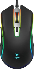 Mouse Optico Gaming com Fio Rapoo V25S USB Black