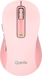 Mouse Otico Quanta QTMOI40 com Fio Click&Go Rosa