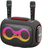 Speaker Joog Pair 1000 com 2 Microfones Sem Fio 130W IPX6 Bluetooth + Tripe HS-01