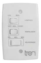 Ventilador Teto Branco Tron Marbella 3 Pás Mdf