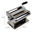 Máquina Abre E Corta Macarrão Espaguete Talharin Aço Inox Cor Prateado