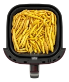 Air Fryer Fritadeira Electrolux 5,6l Cinza 1400w Eaf41 Bordô