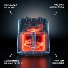 Air Fryer Fritadeira Electrolux 5,6l Cinza 1400w Eaf41 Bordô