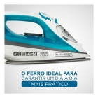 Ferro de Passar Roupa BLACK+DECKER FX3060 Base Antiaderente Azul e Branco 110V