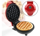 Forma De Waffle Elétrica Mini Formato Clássico Redonda Cor Preto