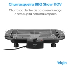 Churrasqueira El&eacute;trica De Mesa Elgin 42CHU2001000 Cor Preta