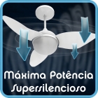 Ventilador de Teto Aliseu Smart Branco Com Controle de Parede