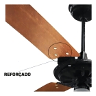 Ventilador De Teto Preto Mogno 3 Veloc Material Das Pás Madeira Quantidade De Pás 3 Cor Das Pás Mogno Cor Da Estrutura Preto/mogno Diâmetro 101 Cm