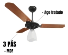 Ventilador De Teto Preto Mogno 3 Veloc Material Das Pás Madeira Quantidade De Pás 3 Cor Das Pás Mogno Cor Da Estrutura Preto/mogno Diâmetro 101 Cm
