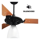 Ventilador De Teto Preto Mogno 3 Veloc Material Das Pás Madeira Quantidade De Pás 3 Cor Das Pás Mogno Cor Da Estrutura Preto/mogno Diâmetro 101 Cm