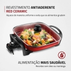 Panela Elétrica PE-49-RC MultiCook 1200W de Potência Red Ceramic Mondial