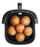 Fritadeira Air Fryer Dako 5 Litros Preto/inox Com Painel Analógico E Potência De 1700w 127V